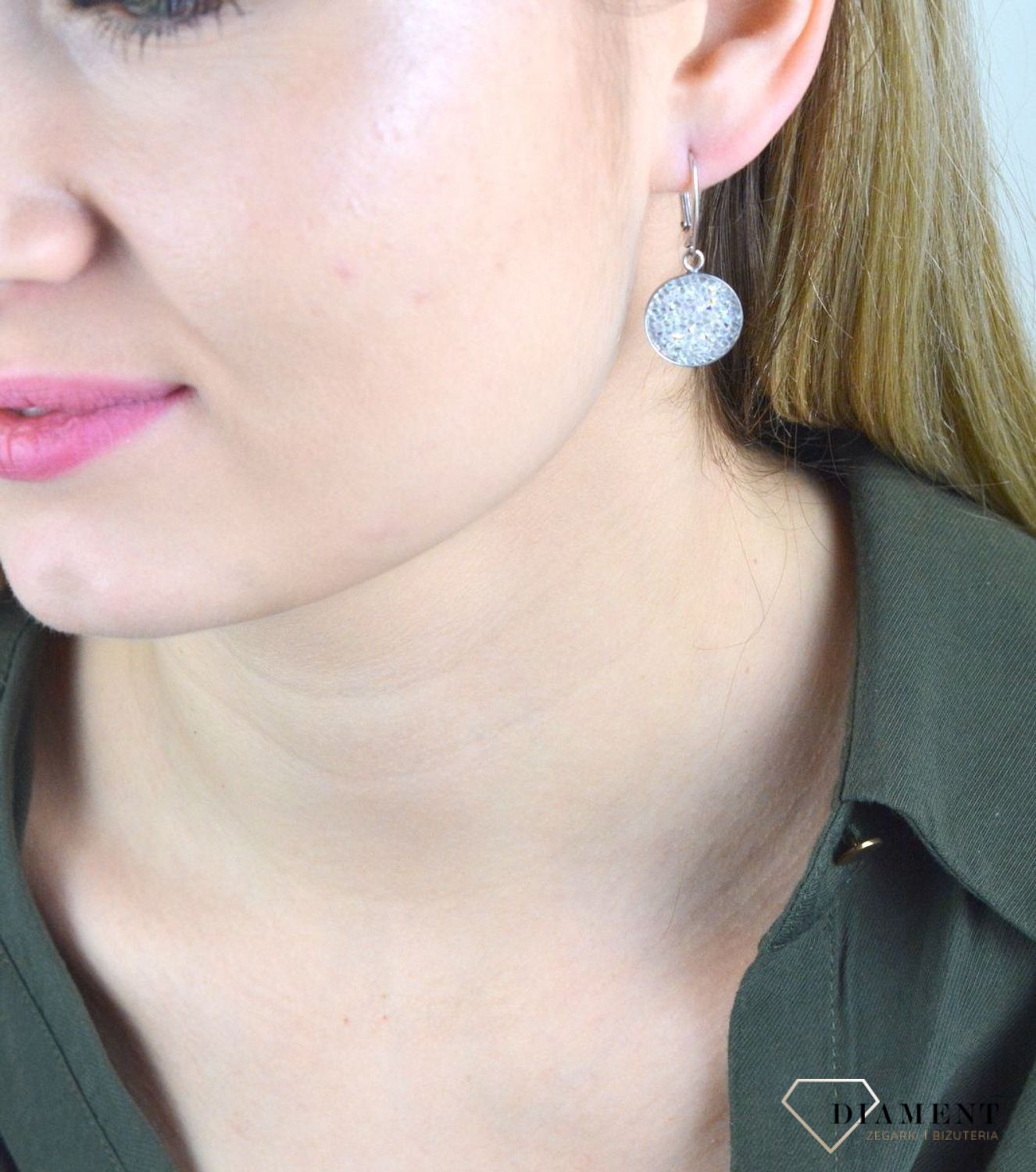 Kolczyki srebrne koła kryształy Swarovski KR3 684-2AB.jpg